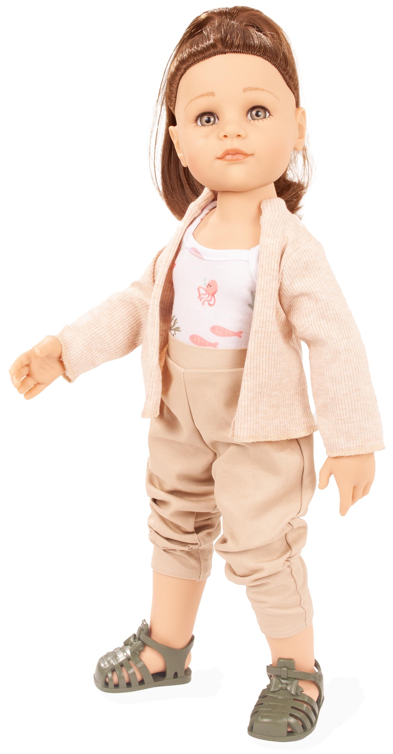 g-tz-hannah-every-season-puppe-50-cm-stehpuppe-18-teilig-braune-haare image 8