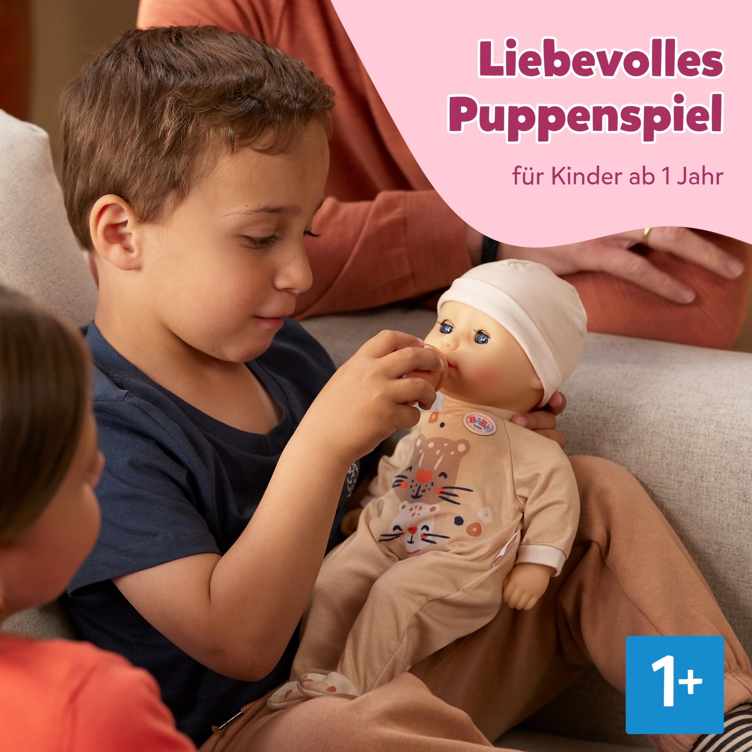 baby-born-anna-36-cm-babypuppe-mit-stoffk-rper-schlafaugen-und-fl-schchen image 5