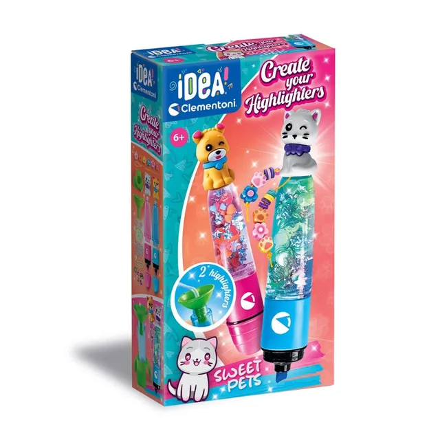 clementoni-idea-deine-textmarker-kreationen-s-e-tierfreunde image 1