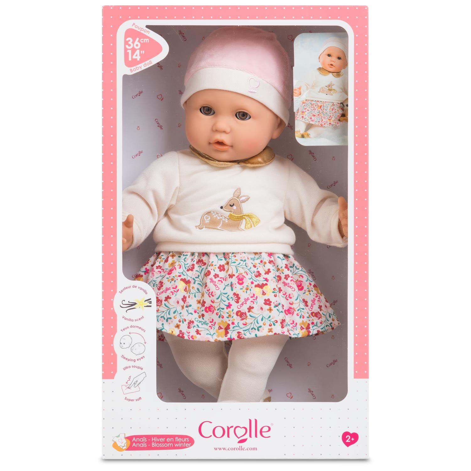 corolle-mon-grand-poupon-ana-s-winterbl-ten-weichk-rperpuppe-36-cm image 2
