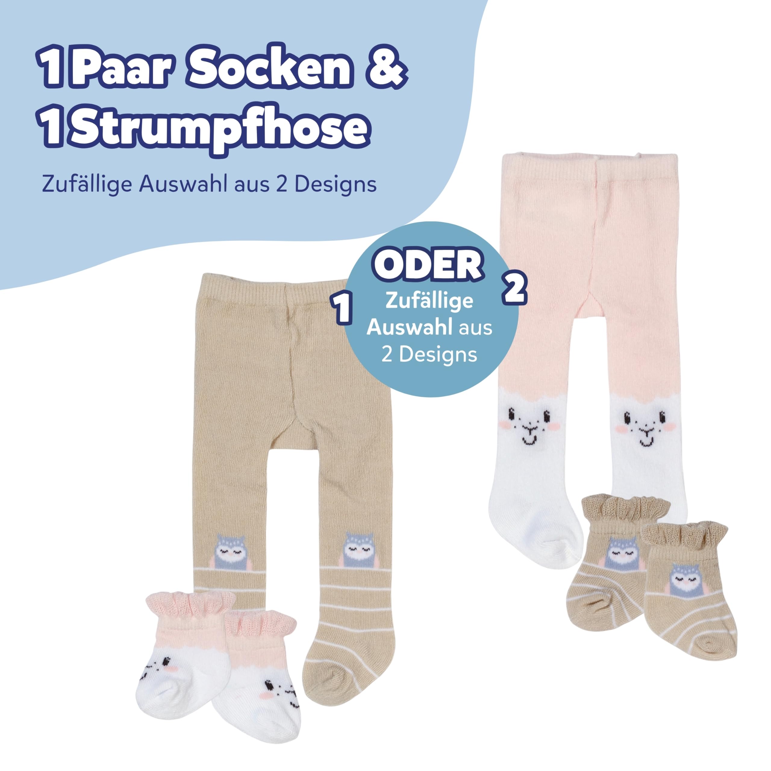 baby-born-strumpfhosen-und-socken-2er-set-sortiert-f-r-43-cm-puppen image 2