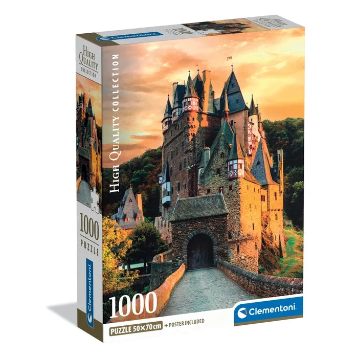 clementoni-golden-hour-at-eltz-castle-puzzle-1000-teile image 1