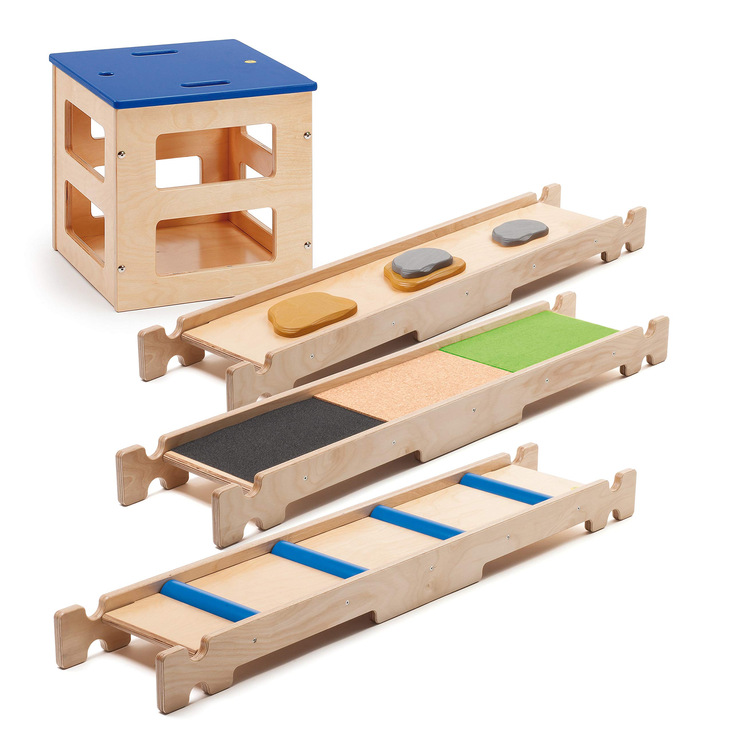 erzi-46395-parcour-balancierbretter-s-set-3-teilig-holz-mit-sportbox-s-f-r-sport image 1