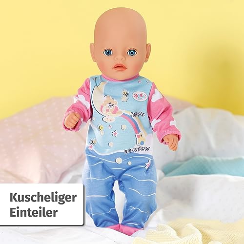 baby-born-little-strampler-834633-einteiler-blau-rosa-mit-b-r-mond-print-f-r-36- image 8