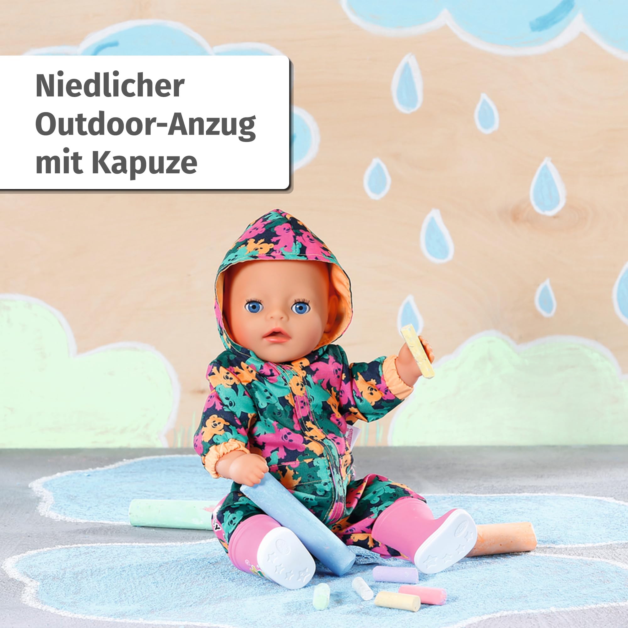 baby-born-matschhose-36cm-outdoor-anzug-836323-f-r-baby-born-little-zapf-creatio image 2