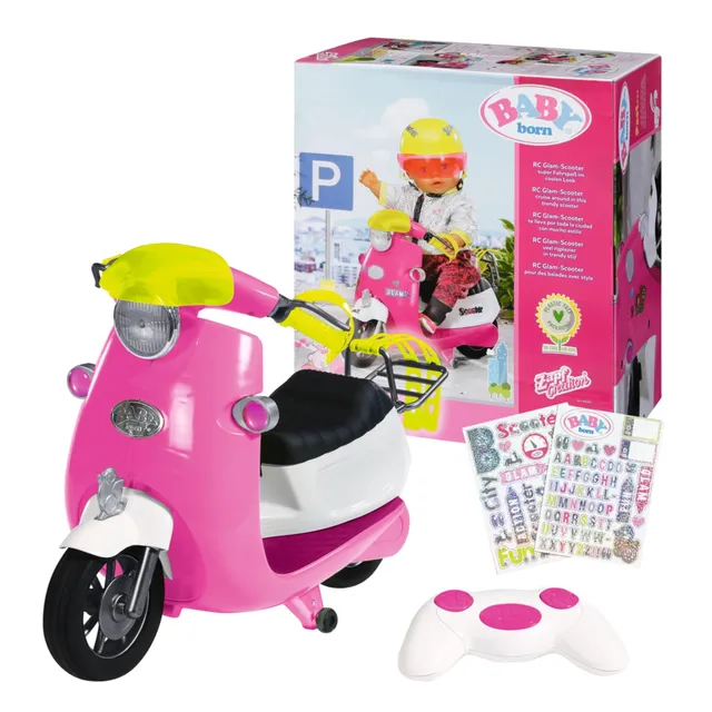 baby-born-city-rc-glam-scooter-ferngesteuert-mit-licht-f-r-puppen-rosa image 1