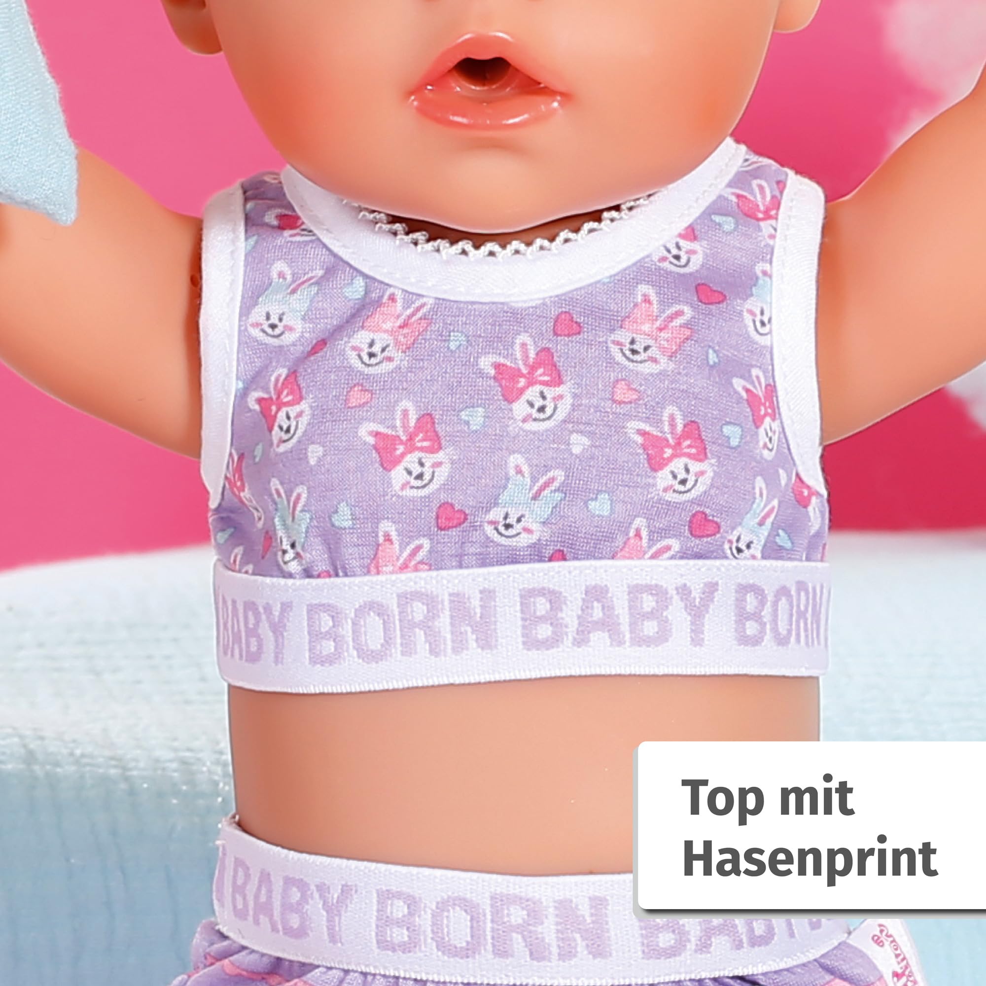baby-born-unterw-sche-set-834220-top-mit-hasen-print-und-hose-lila-f-r-43-cm-pup image 4