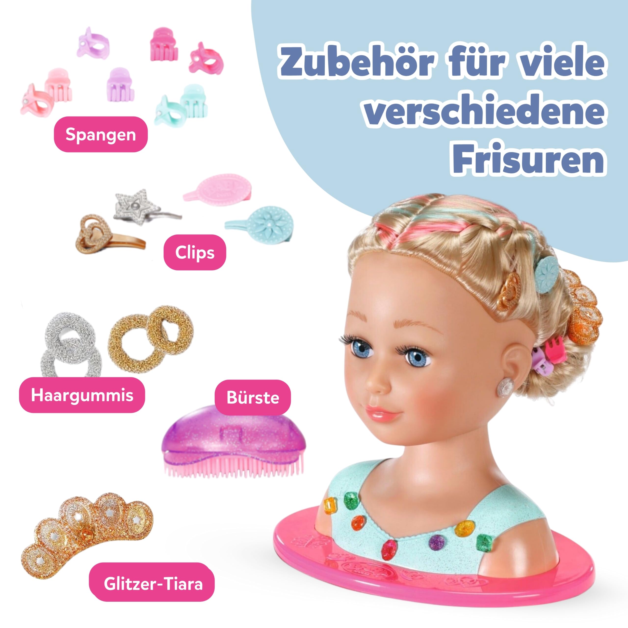 baby-born-stylingkopf-prinzessin-frisierkopf-mit-schminkpalette image 5