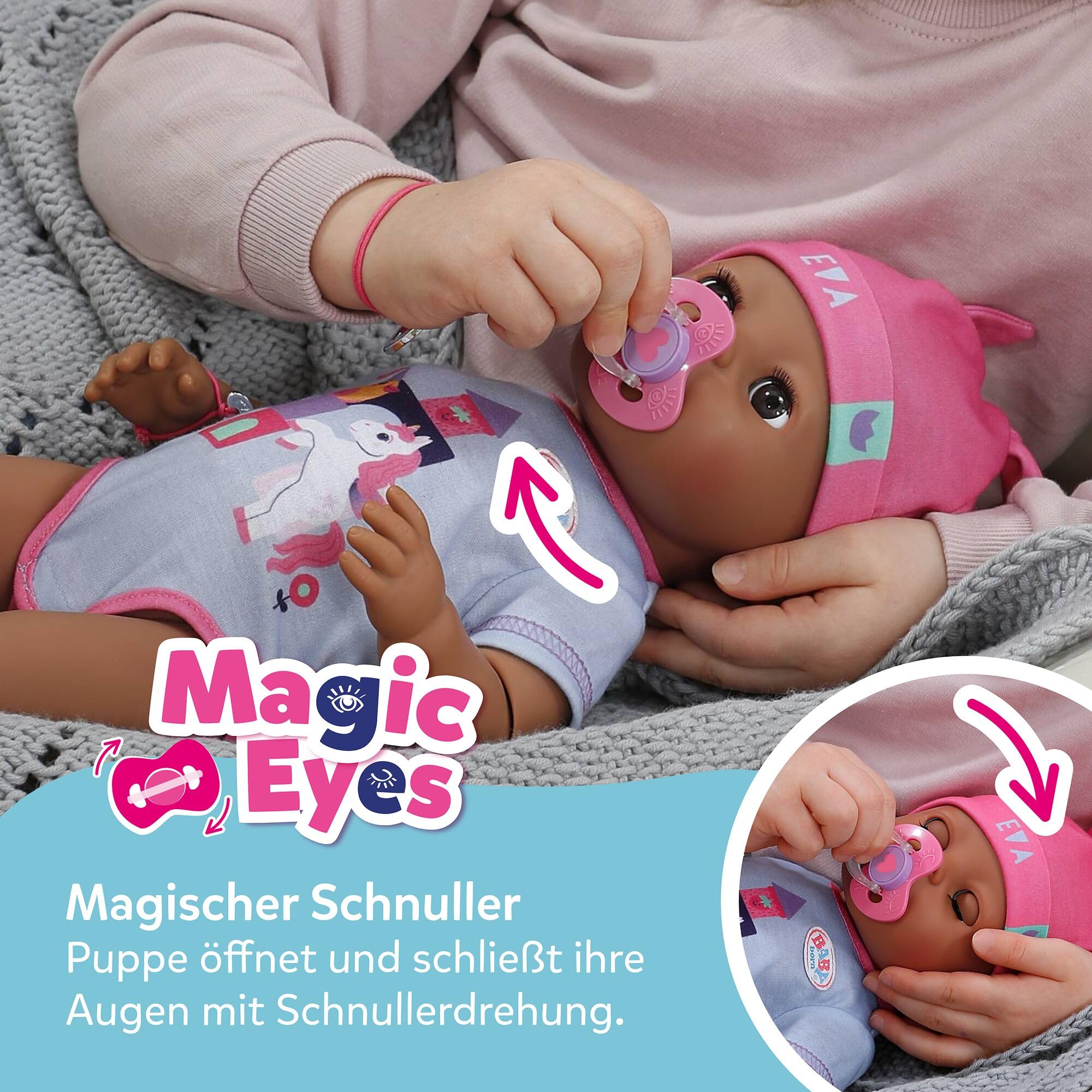 baby-born-eva-43-cm-babypuppe-mit-click-play-10-funktionen image 4
