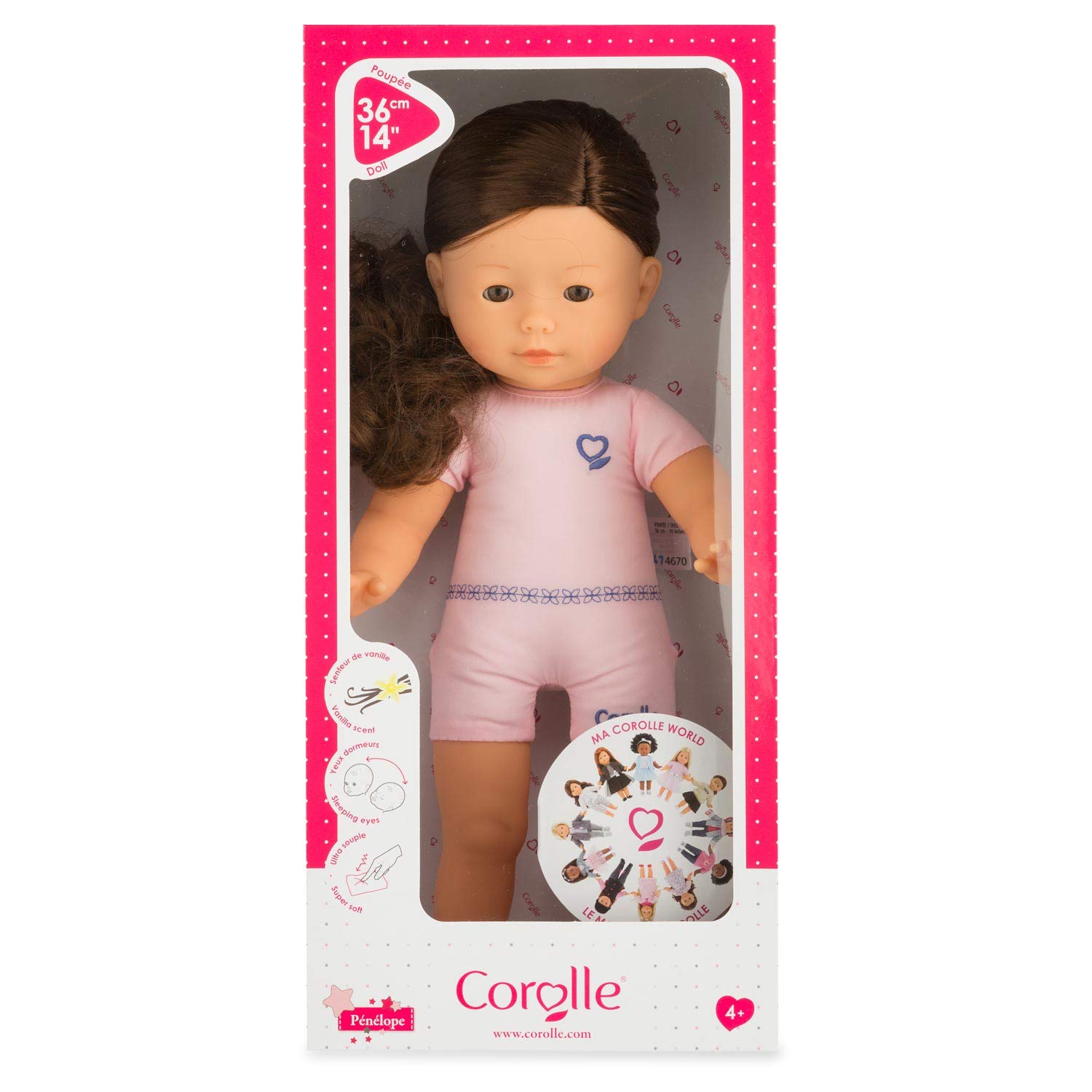 corolle-macorolle-penelope-36cm-ankleidepuppe-mit-langem-braunem-haar-und-vanill image 2
