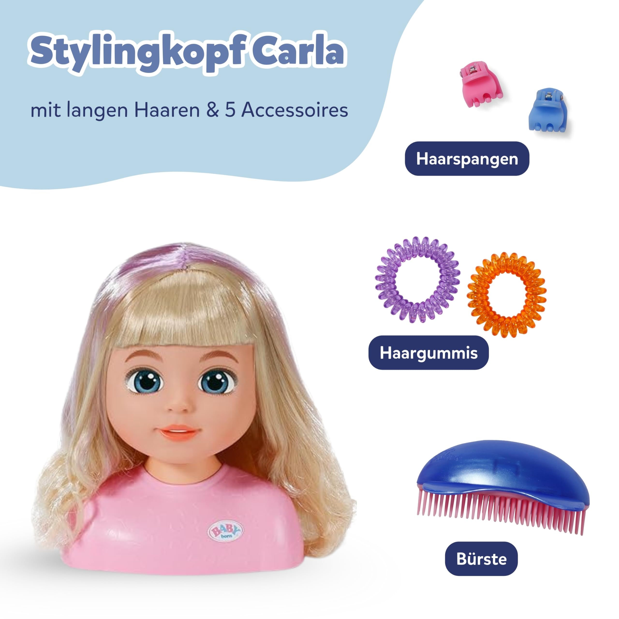 baby-born-stylingkopf-carla-mit-zubeh-r image 2