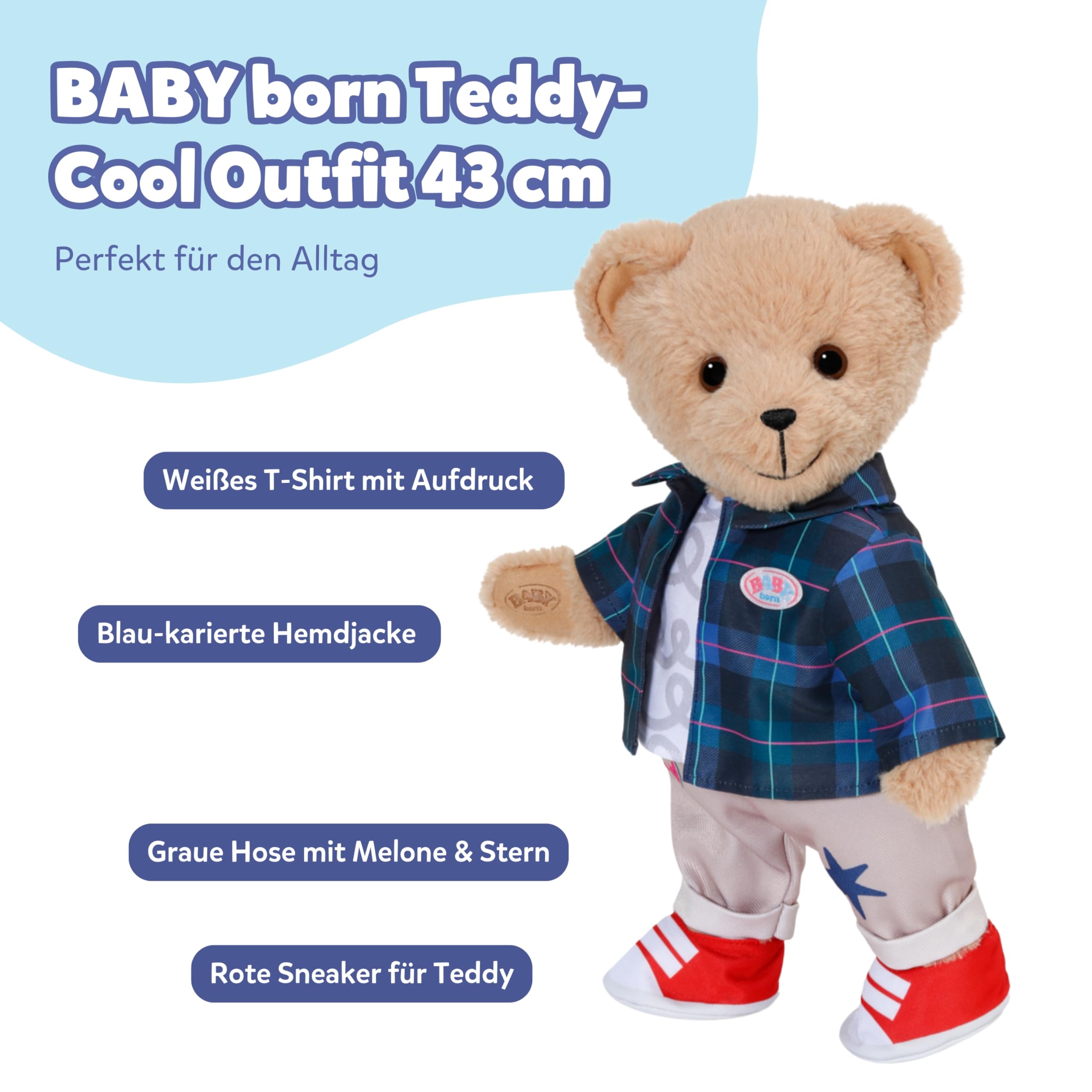 baby-born-teddy-outfit-mit-jacke-hose-und-schuhen-f-r-43cm-puppen image 3