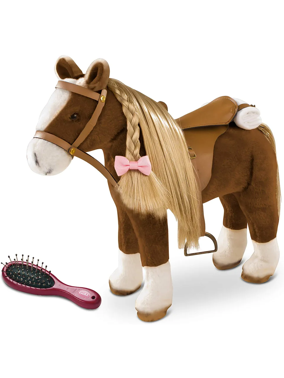 g-tz-3402375-brown-beauty-k-mmpferd-mit-sattel-f-r-puppen-bis-50cm image 1