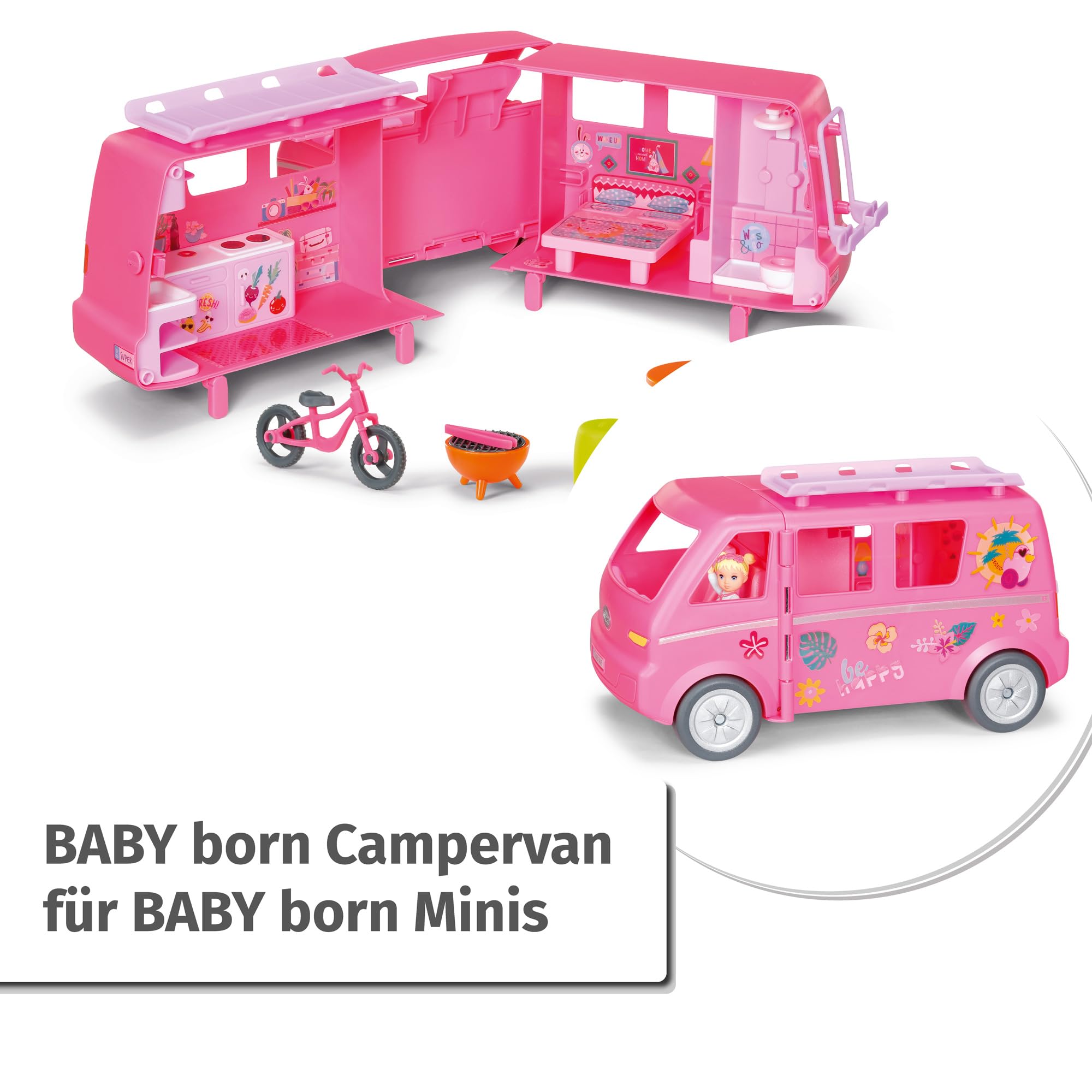 baby-born-minis-campervan-mit-puppe-jasmin-aufklappbar-mit-zubeh-r image 2