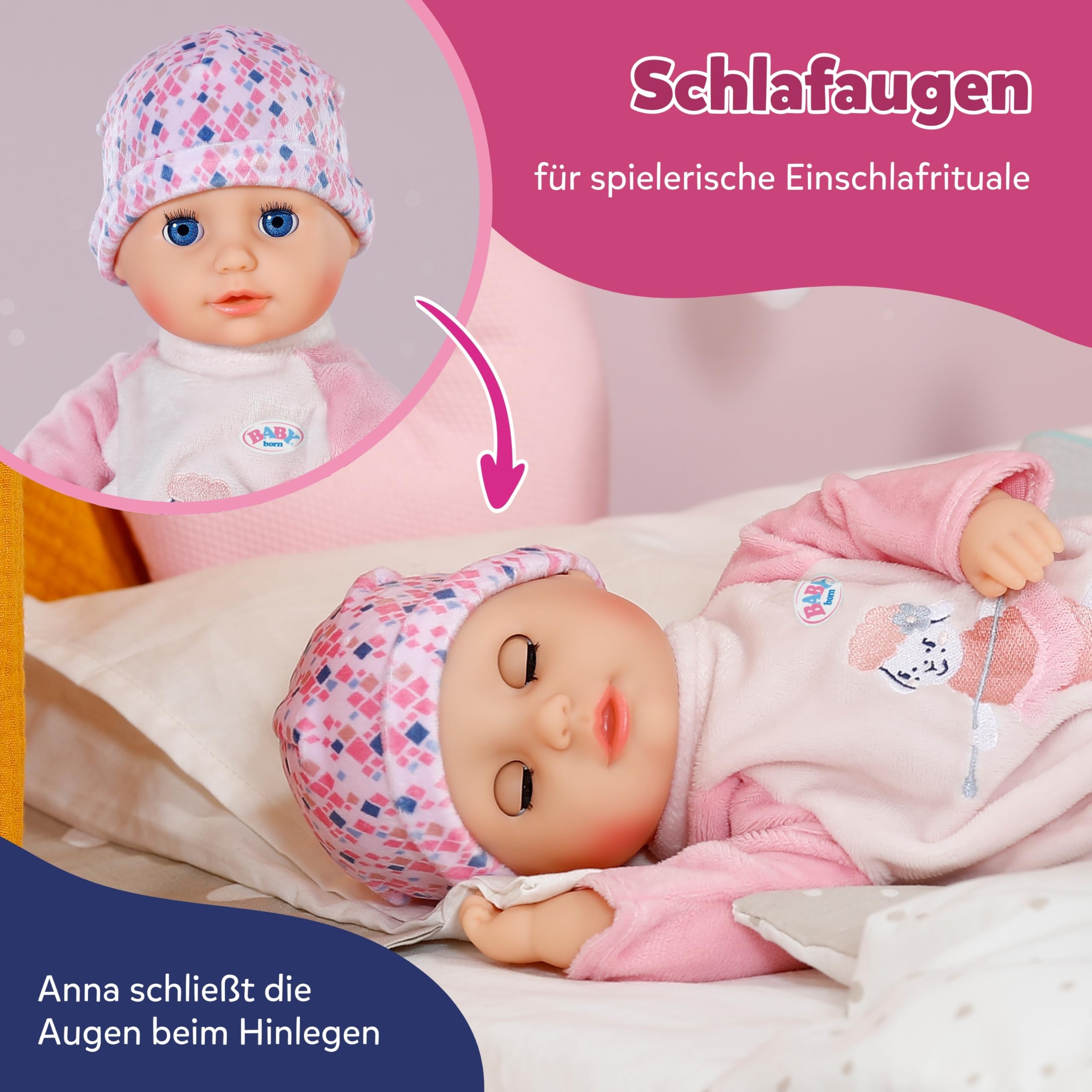 baby-born-anna-rose-36-cm-stoffpuppe-mit-schlafaugen-und-fl-schchen image 4