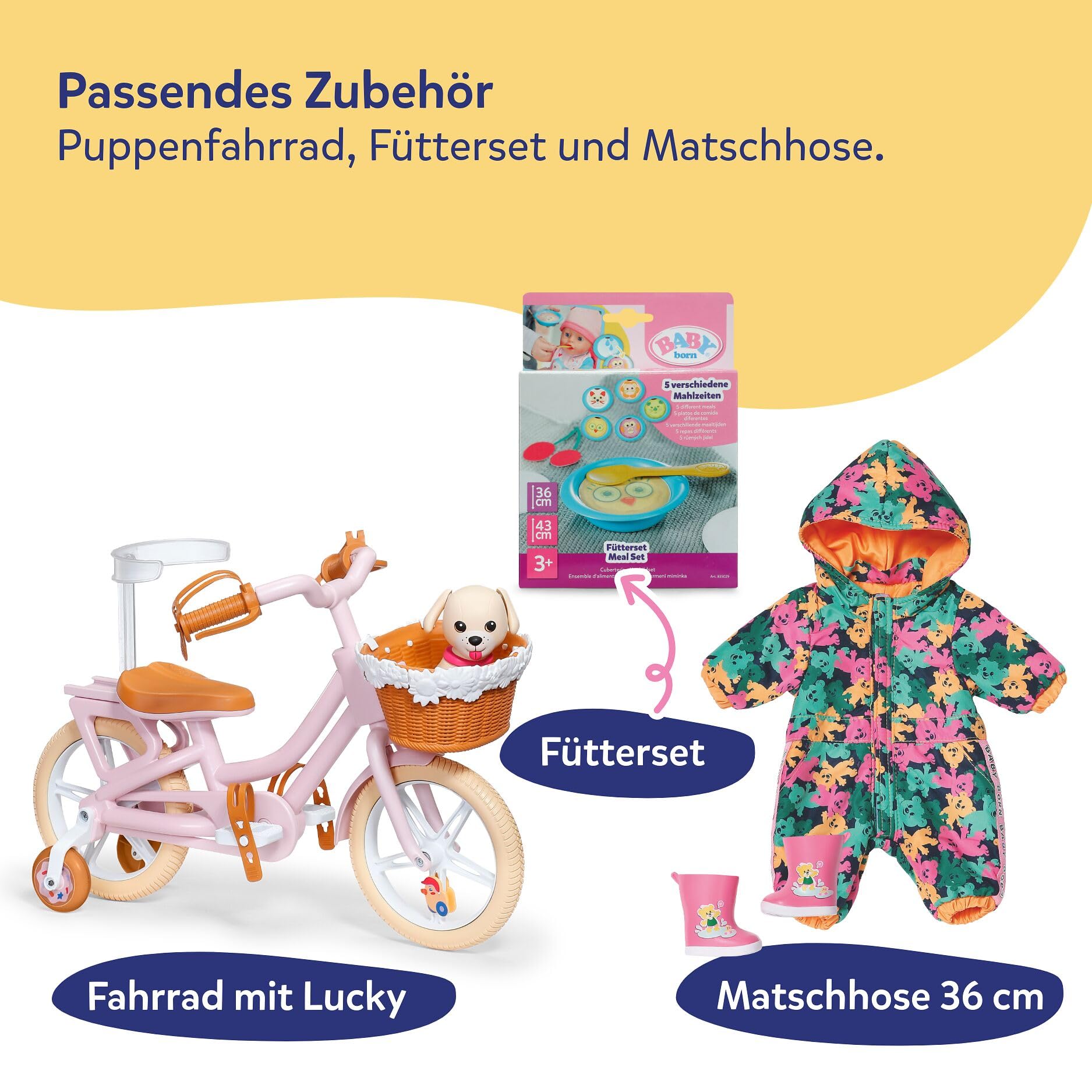 baby-born-lena-36-cm-babypuppe-im-katzen-strampler-7-funktionen image 8