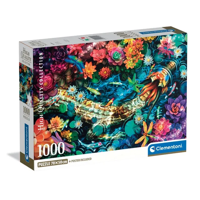 clementoni-puzzle-koi-river-1000-teile-illustration-70-x-50-cm image 1