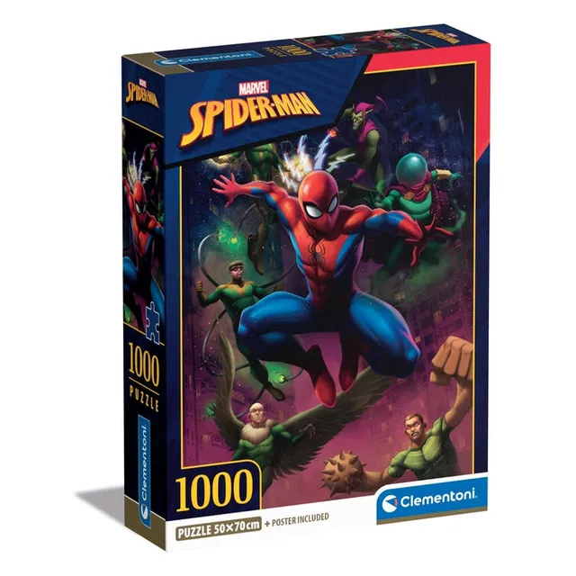 clementoni-marvel-spiderman-puzzle-1000-teile-70-x-50-cm image 1
