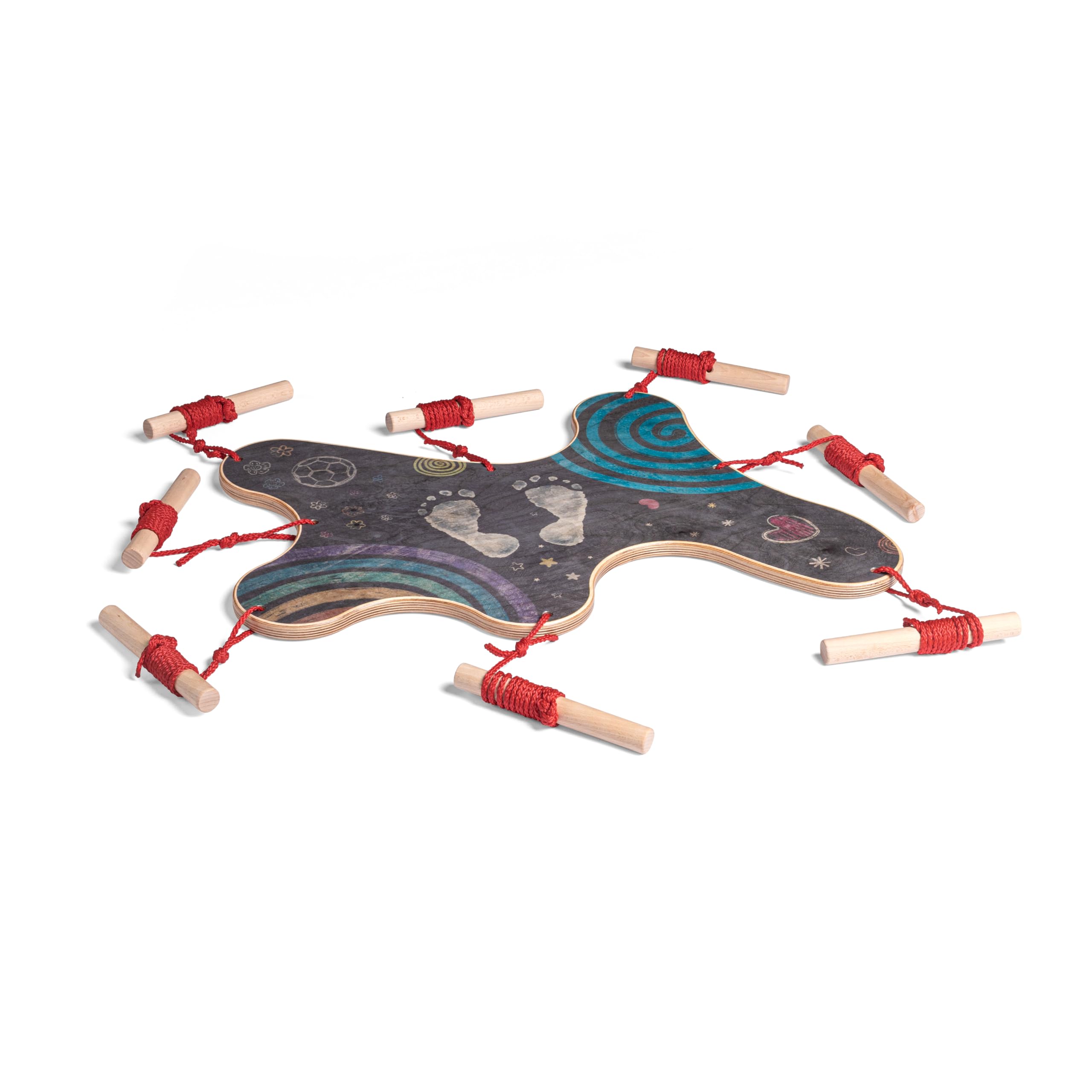 erzi-44375-teamgeist-balancespiel-aus-holz-teamspiel-f-r-2-9-spieler image 2