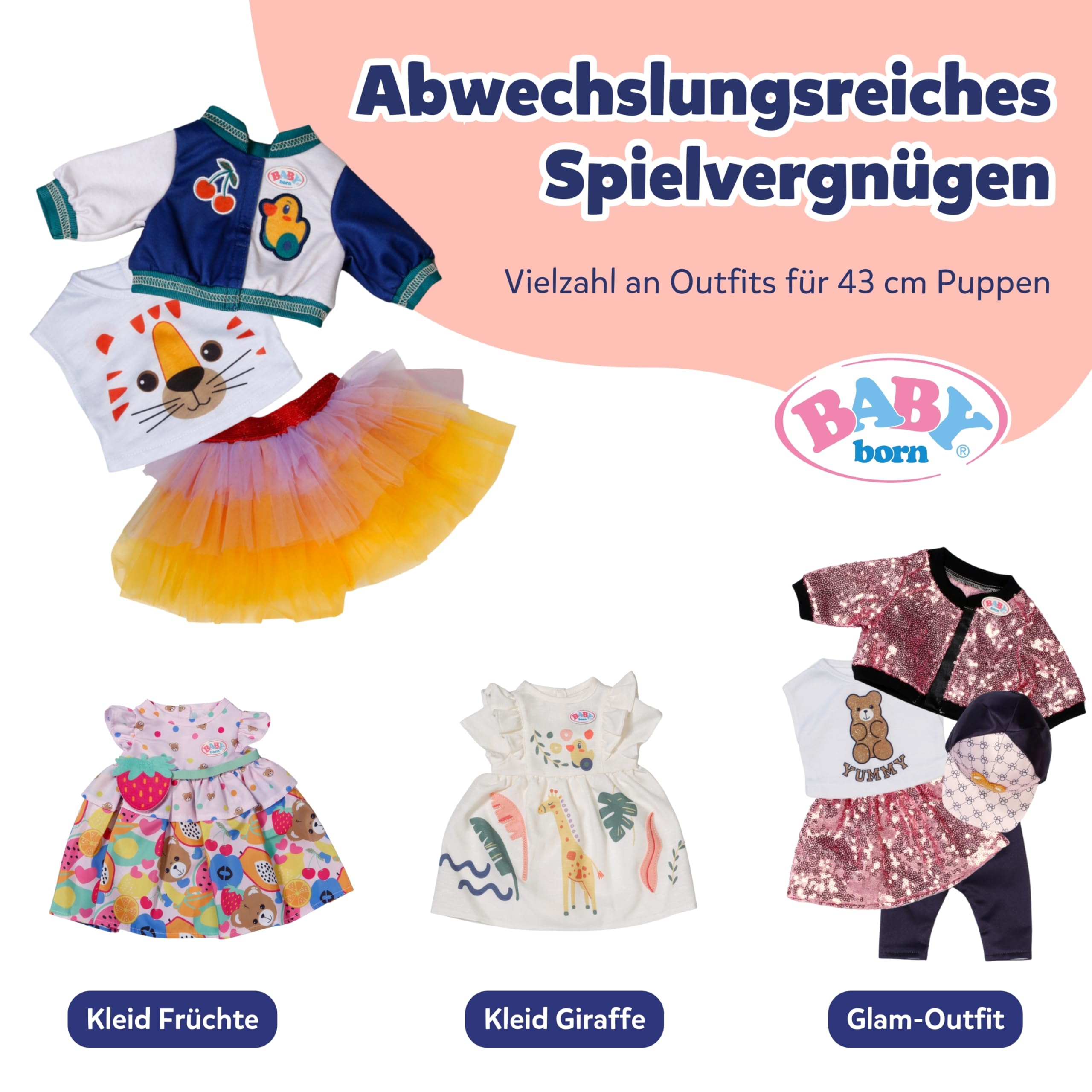 baby-born-tutu-outfit-f-r-43-cm-puppen-mit-t-llrock-und-jacke image 6