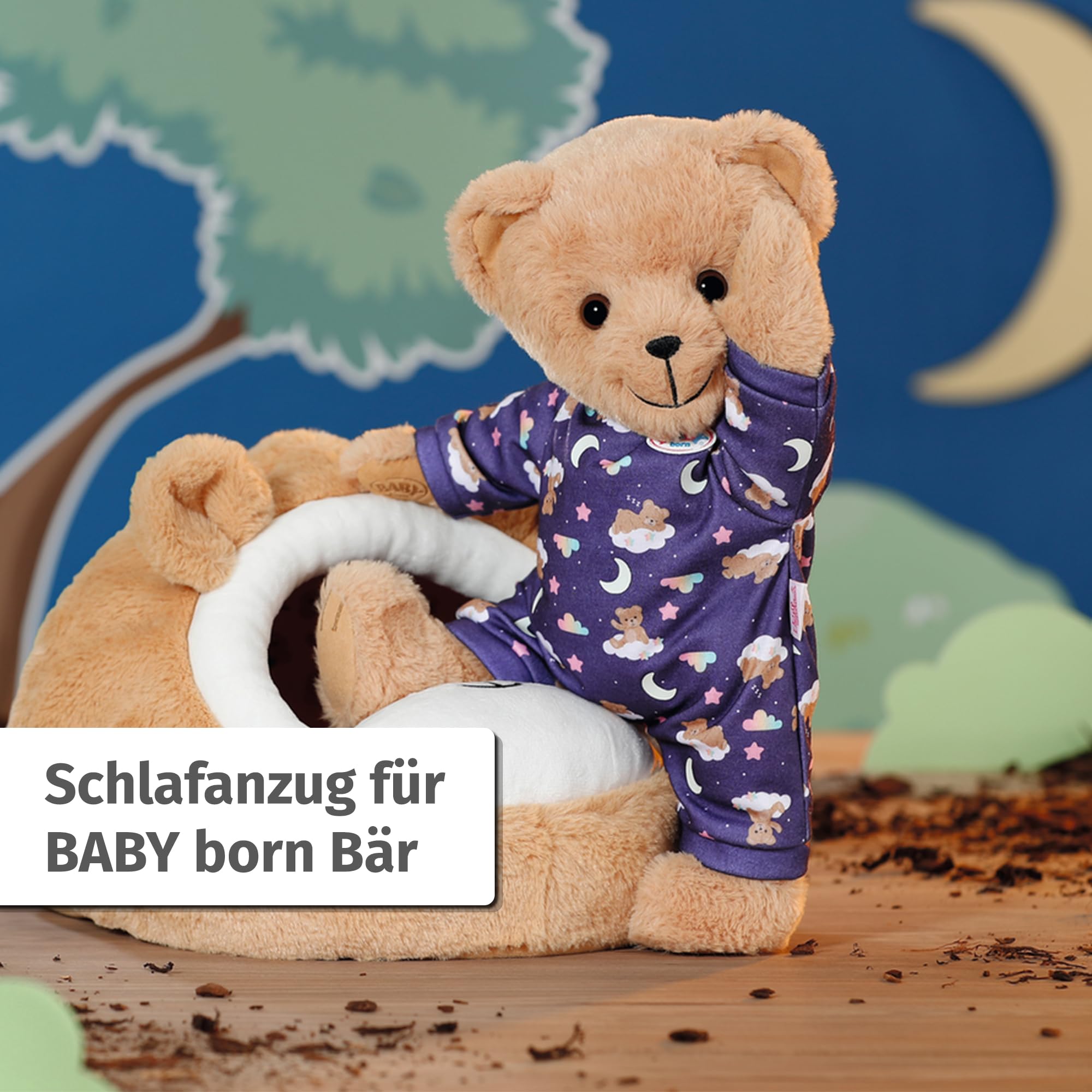 baby-born-teddy-schlafanzug-glow-in-the-dark-f-r-43-cm-puppen-und-teddy image 2
