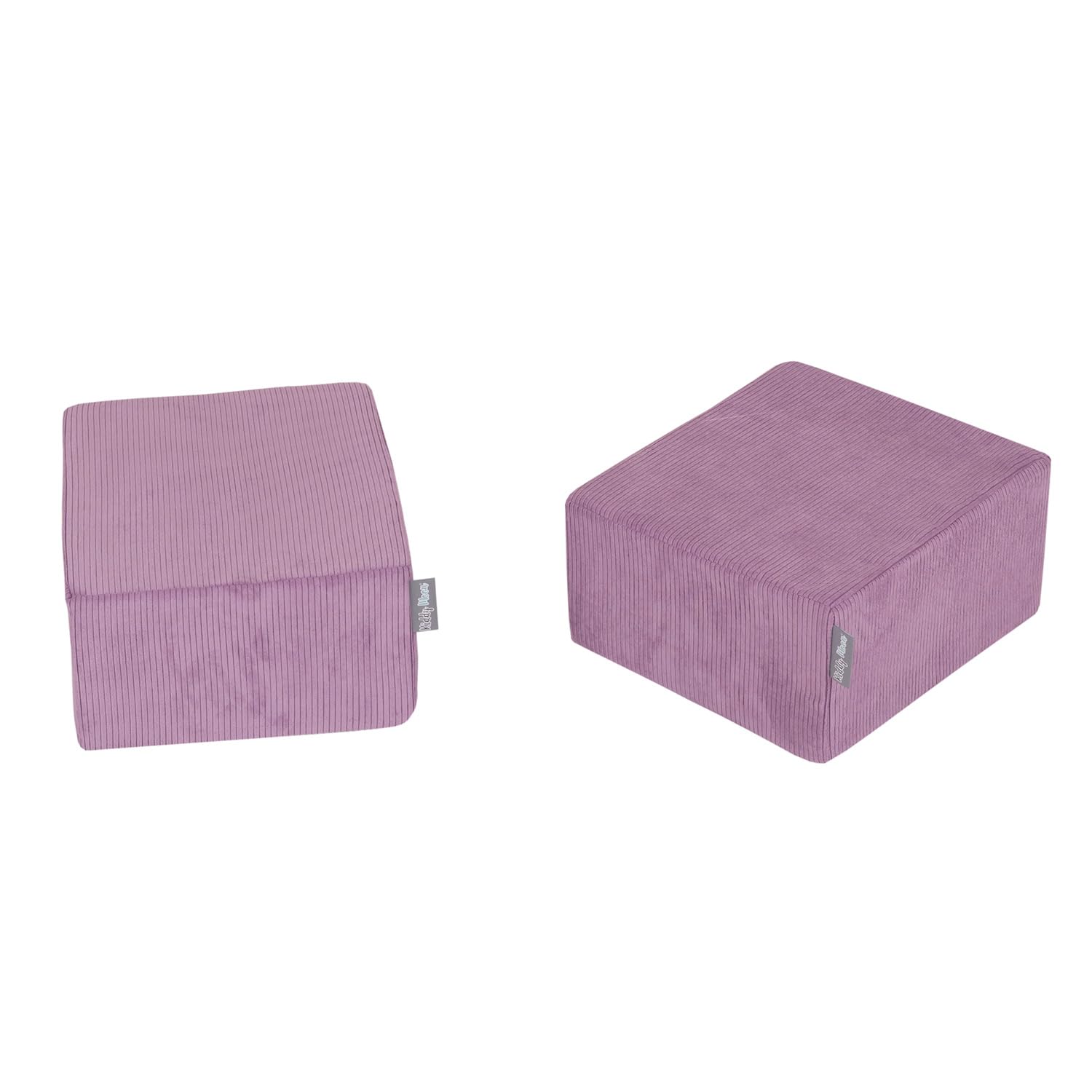kiddymoon-set-aus-2-weichen-kinderpuffen-39x33x19-cm-gerippter-stoff-dunkelbeige image 8