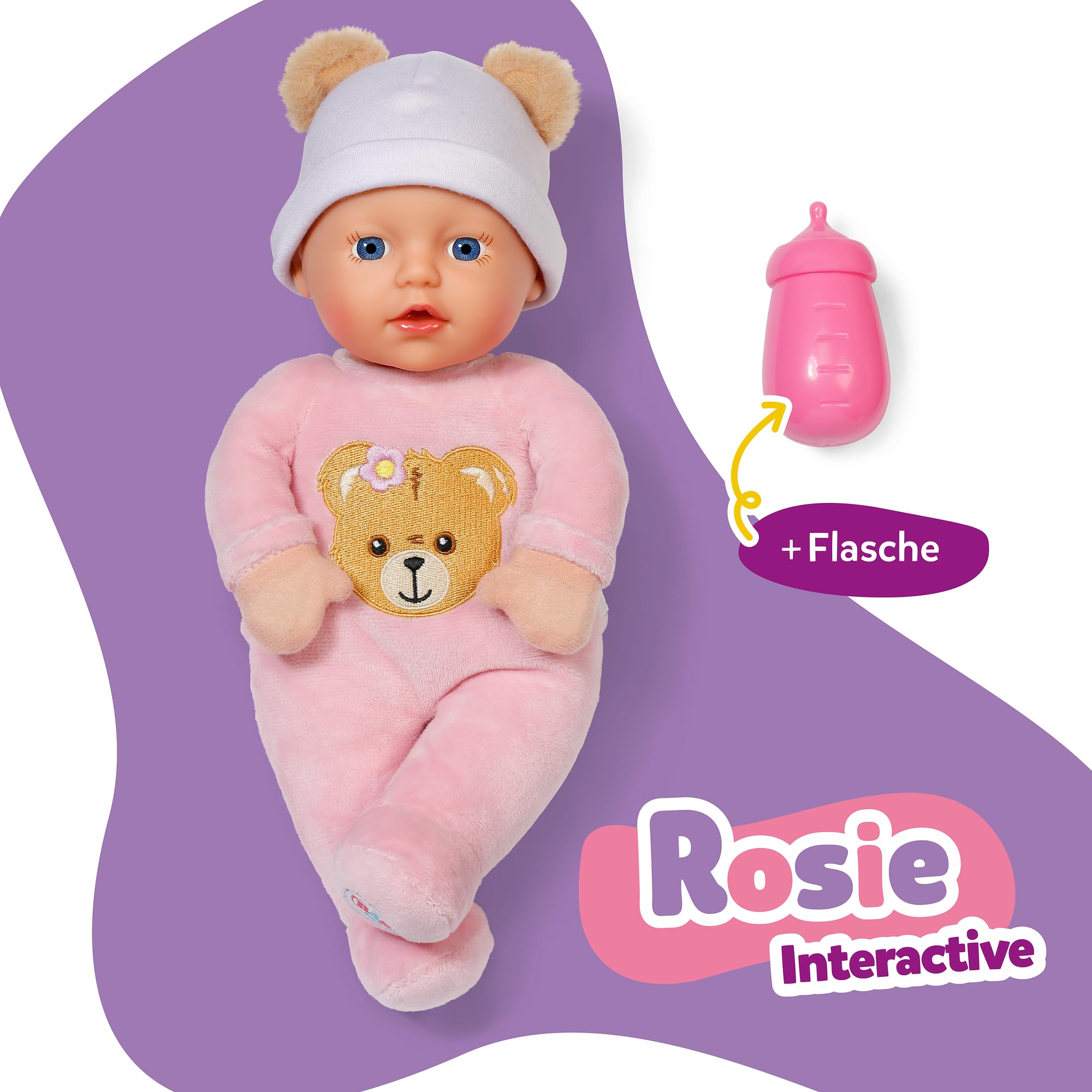 baby-born-interactive-rosie-30-cm-babypuppe-mit-6-soundfunktionen-und-fl-schchen image 2