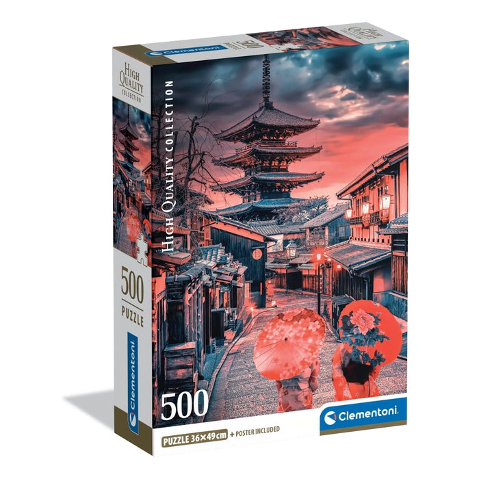 clementoni-evening-in-kyoto-panorama-puzzle-500-teile-49-x-36-cm image 1