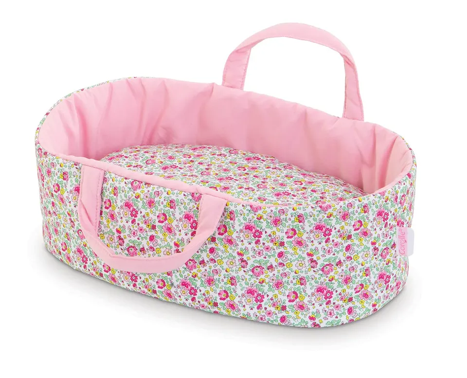 corolle-mon-premier-babytragetasche-floral-mit-decke-f-r-30-cm-puppen image 1