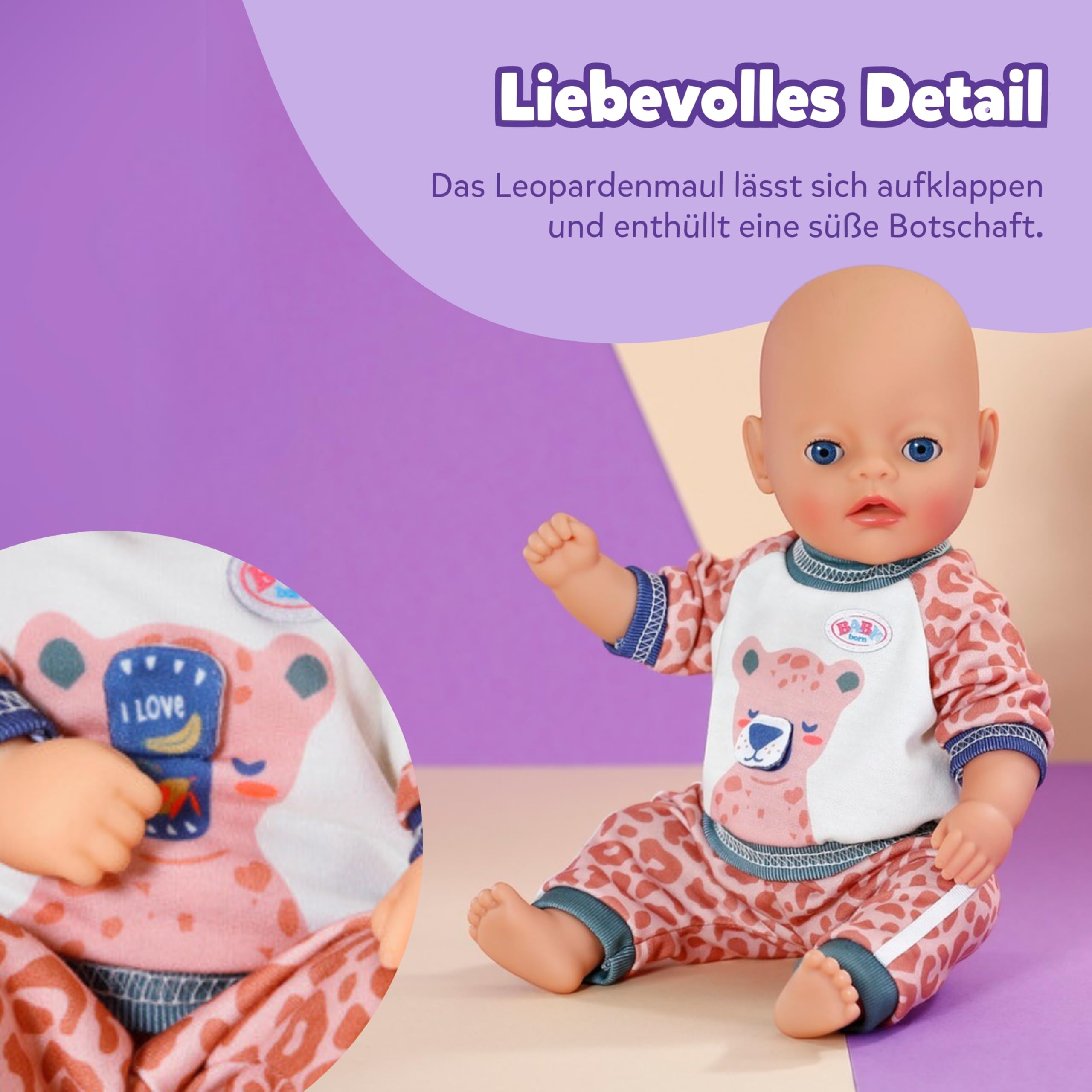 baby-born-little-jogginganzug-dschungel-f-r-36-cm-puppen-mit-sweatshirt image 3