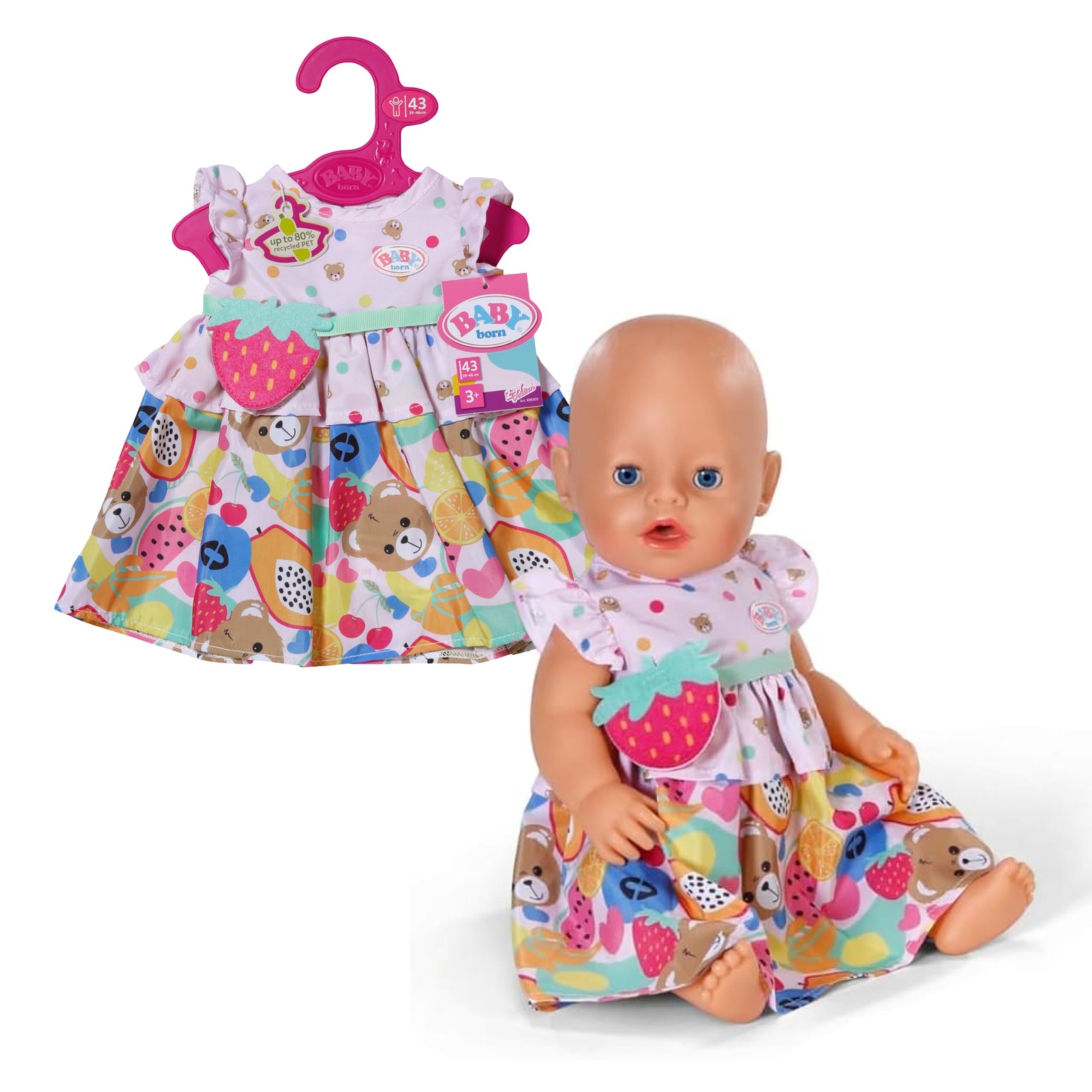 baby-born-kleid-fr-chte-mit-umh-ngetasche-f-r-43-cm-puppen image 1