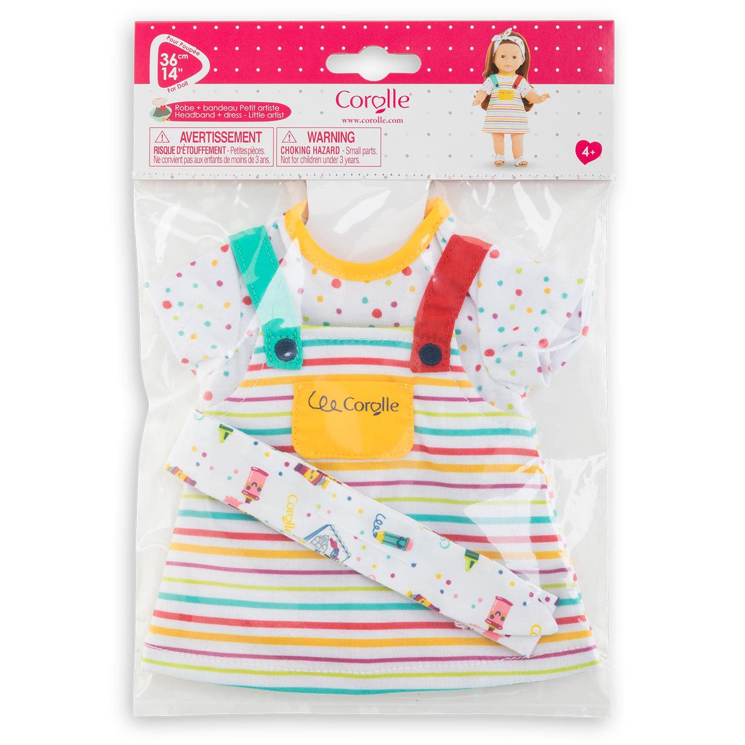 corolle-9000212120-ma-corolle-k-nstler-set-kleid-stirnband-f-r-36-cm-puppen image 2