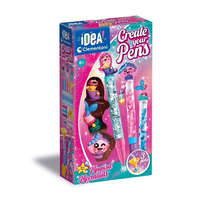 clementoni-idea-deine-stift-kreationen-meerjungfrau-kreativ-set image 1