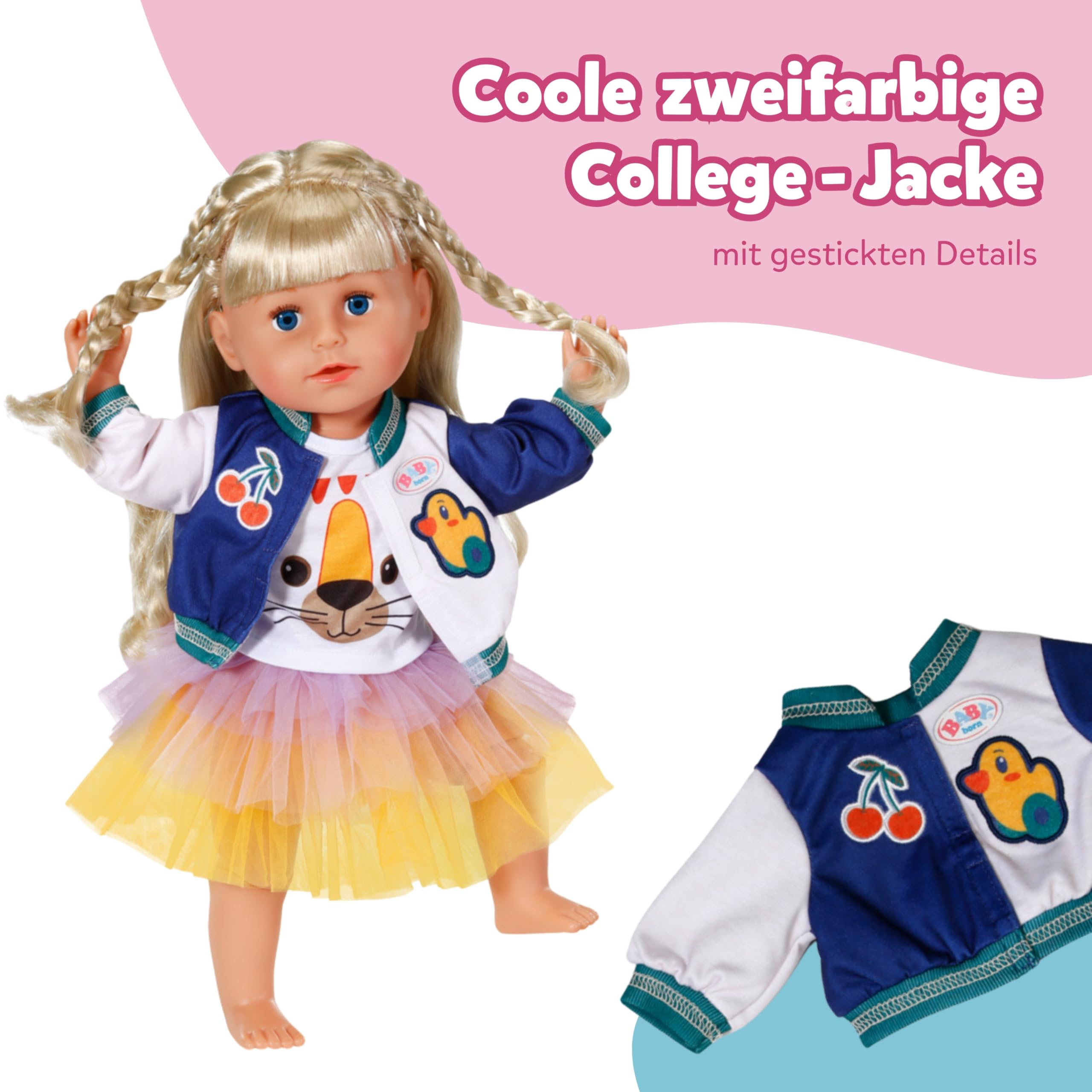baby-born-tutu-outfit-f-r-43-cm-puppen-mit-t-llrock-und-jacke image 4