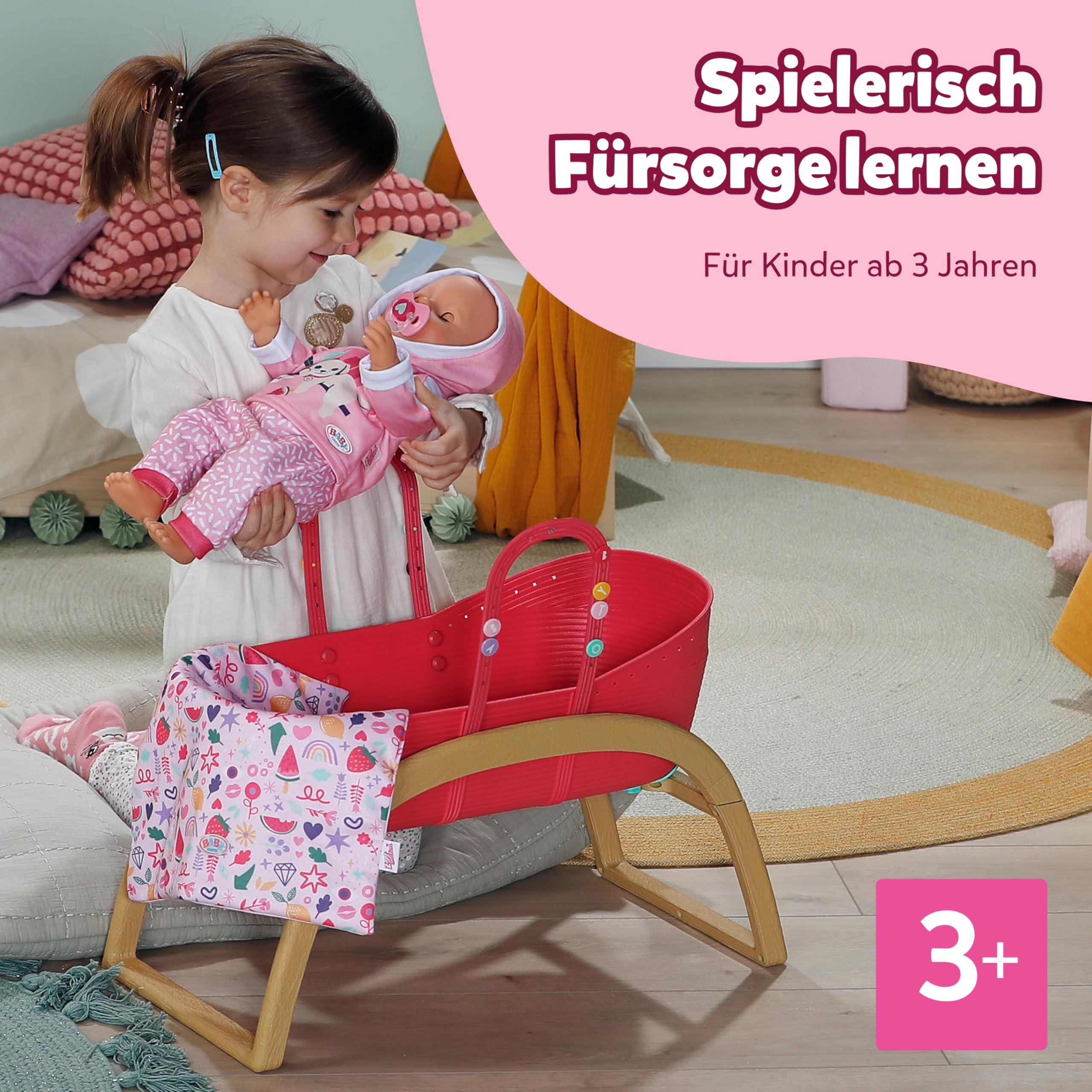 baby-born-3-in-1-stubenwagen-mit-click-play-puppenbett image 6
