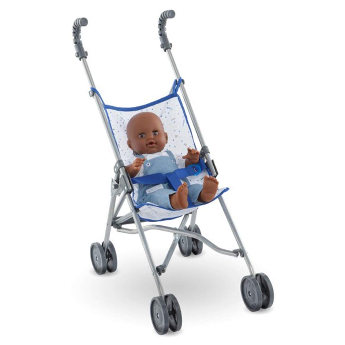 corolle-9000140730-mon-grand-poupon-puppenbuggy-blau-f-r-36-42-cm image 2