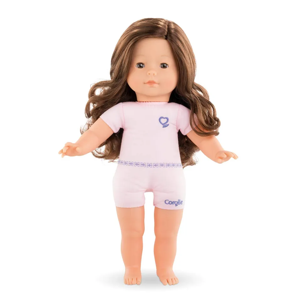 corolle-macorolle-penelope-36cm-ankleidepuppe-mit-langem-braunem-haar-und-vanill image 1