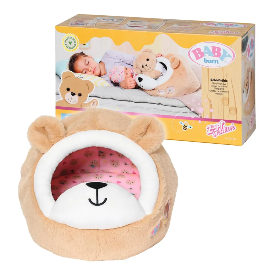 baby-born-b-renh-hle-834459-pl-sch-bett-b-renkopf-f-r-43-cm-puppe-und-b-r image 1