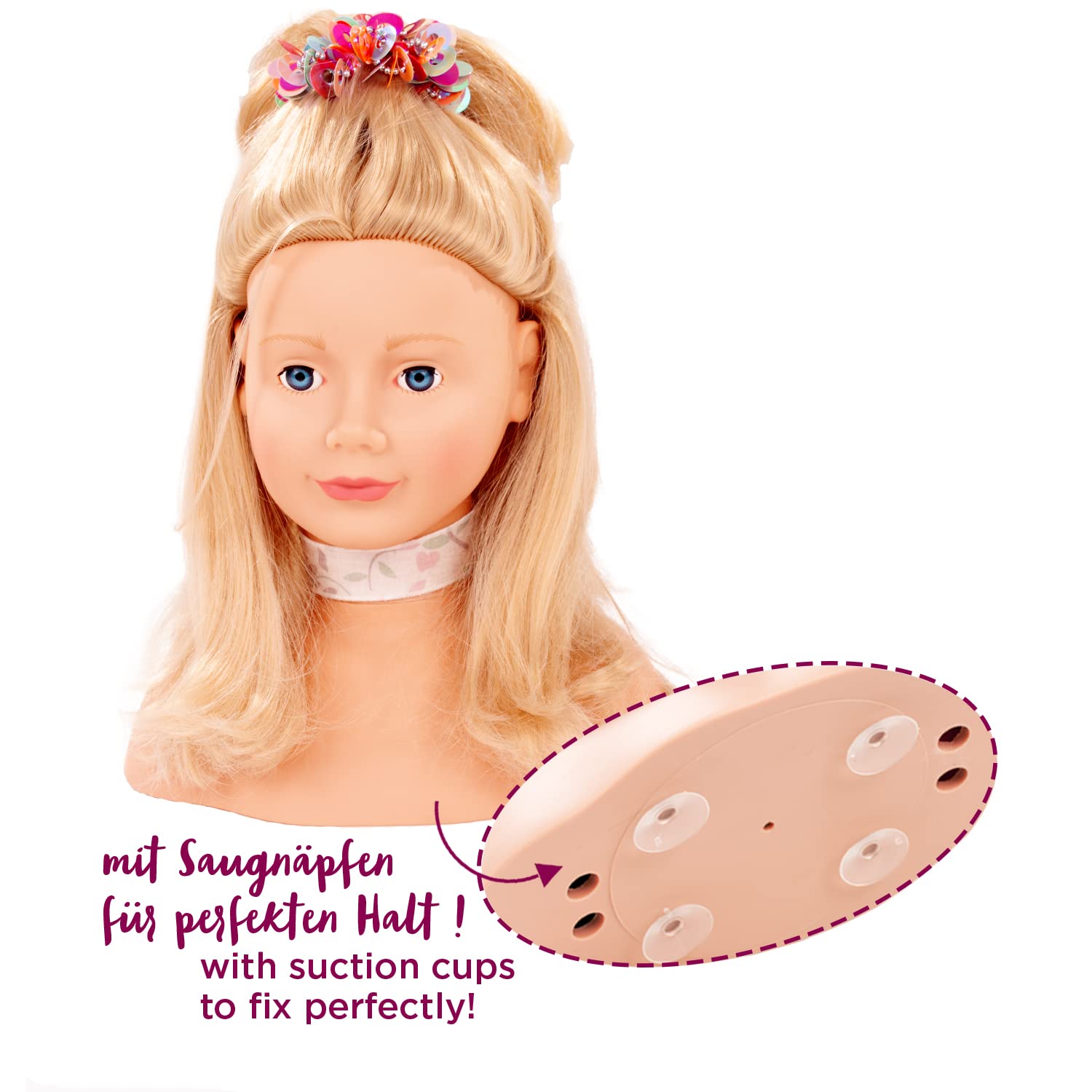 g-tz-1192052-haarwerk-schminkkopf-blonde-haare-28-cm-frisierkopf-57-teilig image 4