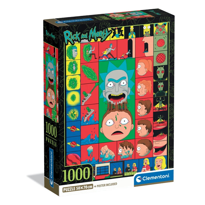 clementoni-puzzle-rick-morty-1000-teile-70-x-50-cm image 1