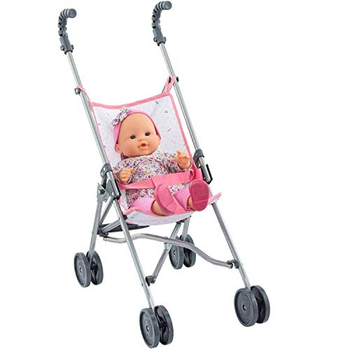 corolle-9000140720-mon-grand-poupon-puppenbuggy-pink-faltbarer-buggy-f-r-36-42-c image 8