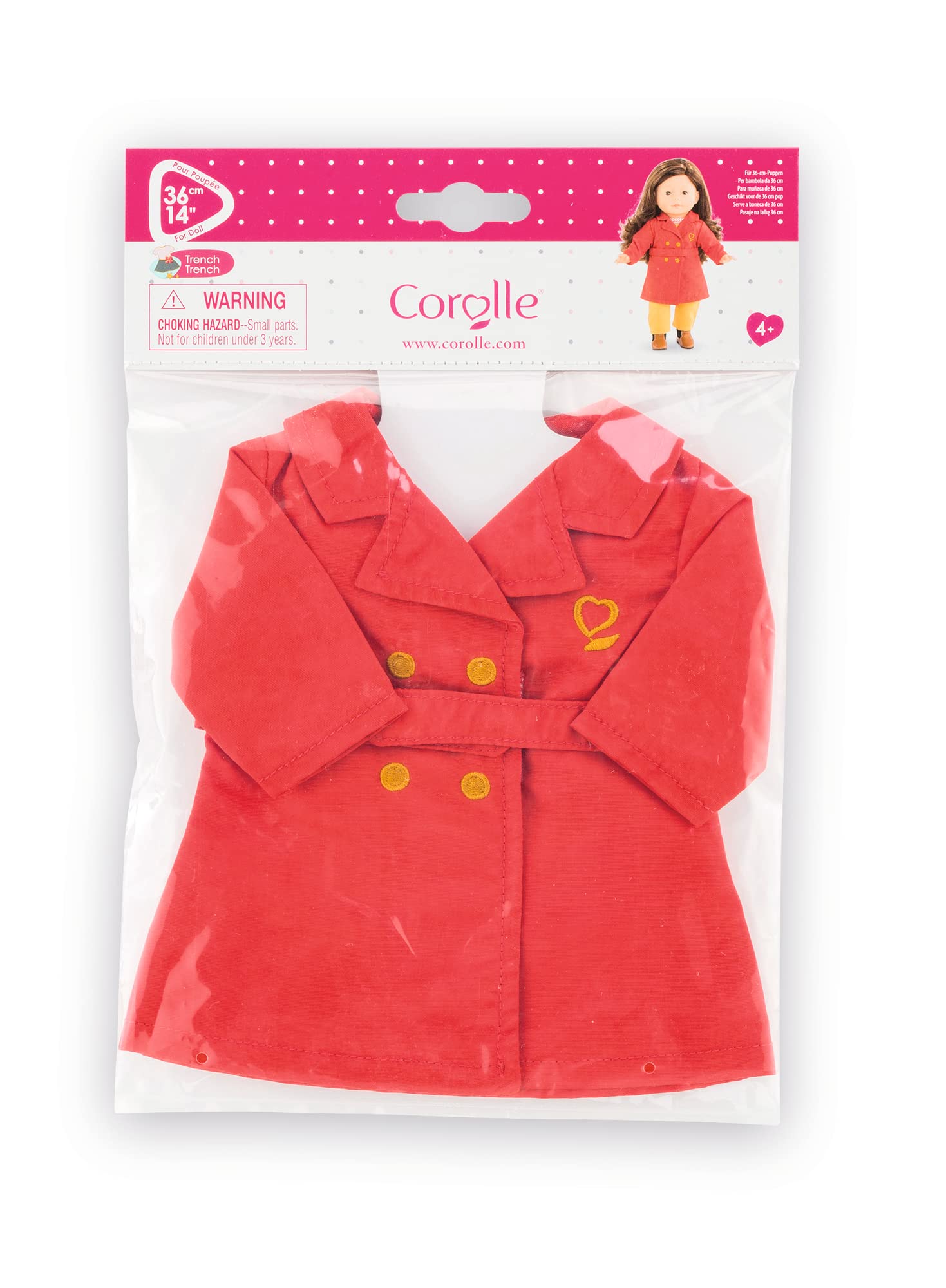 corolle-9000211910-trenchcoat-puppenkleidung-f-r-ma-corolle-36-cm image 2