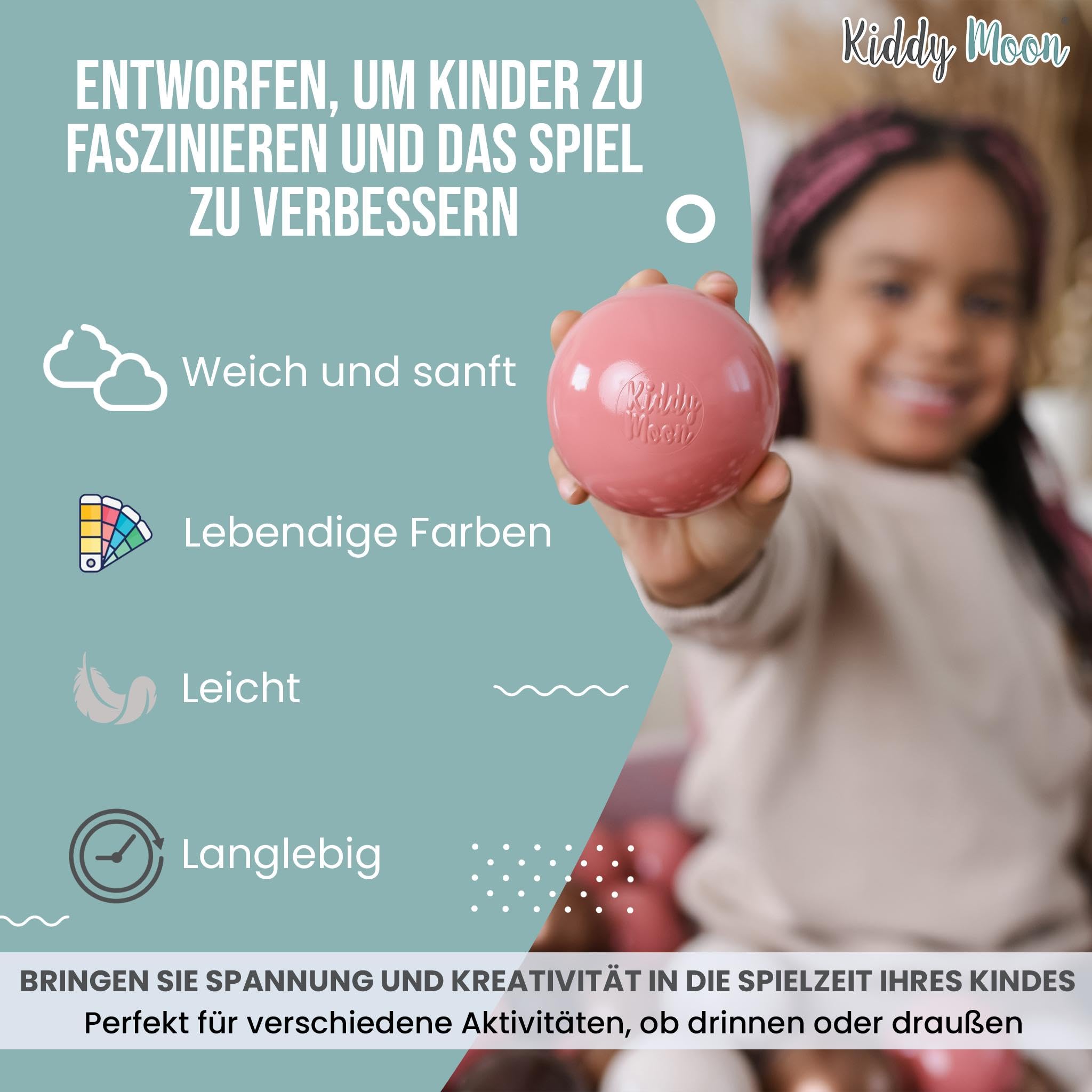 kiddymoon-b-lle-100x-7-cm-f-r-b-llebad-wei-grau-schwarz-golden image 5