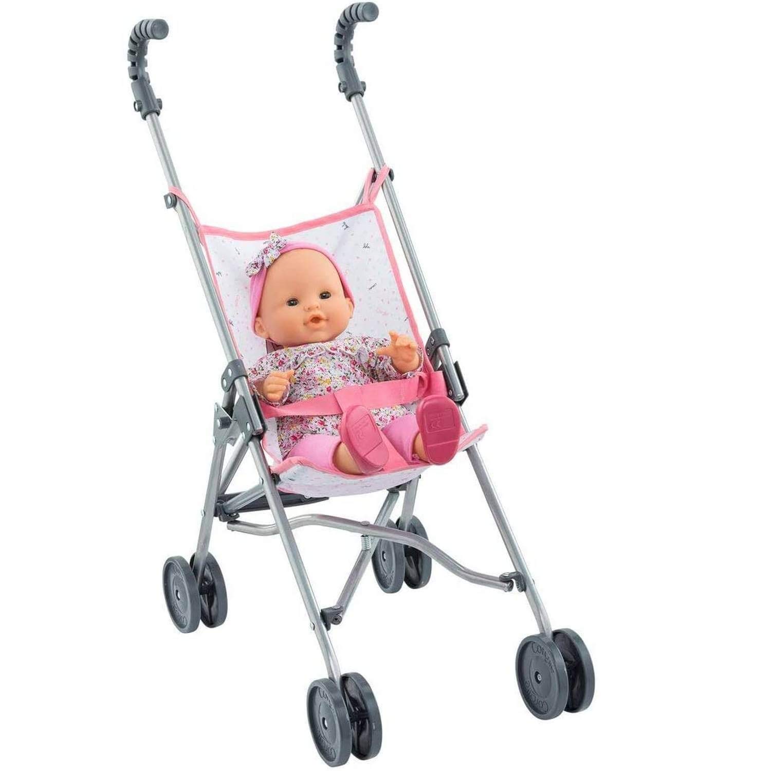 corolle-9000140720-mon-grand-poupon-puppenbuggy-pink-faltbarer-buggy-f-r-36-42-c image 2