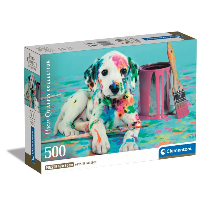 clementoni-puzzle-the-funny-dalmatian-500-teile-49-x-36-cm image 1
