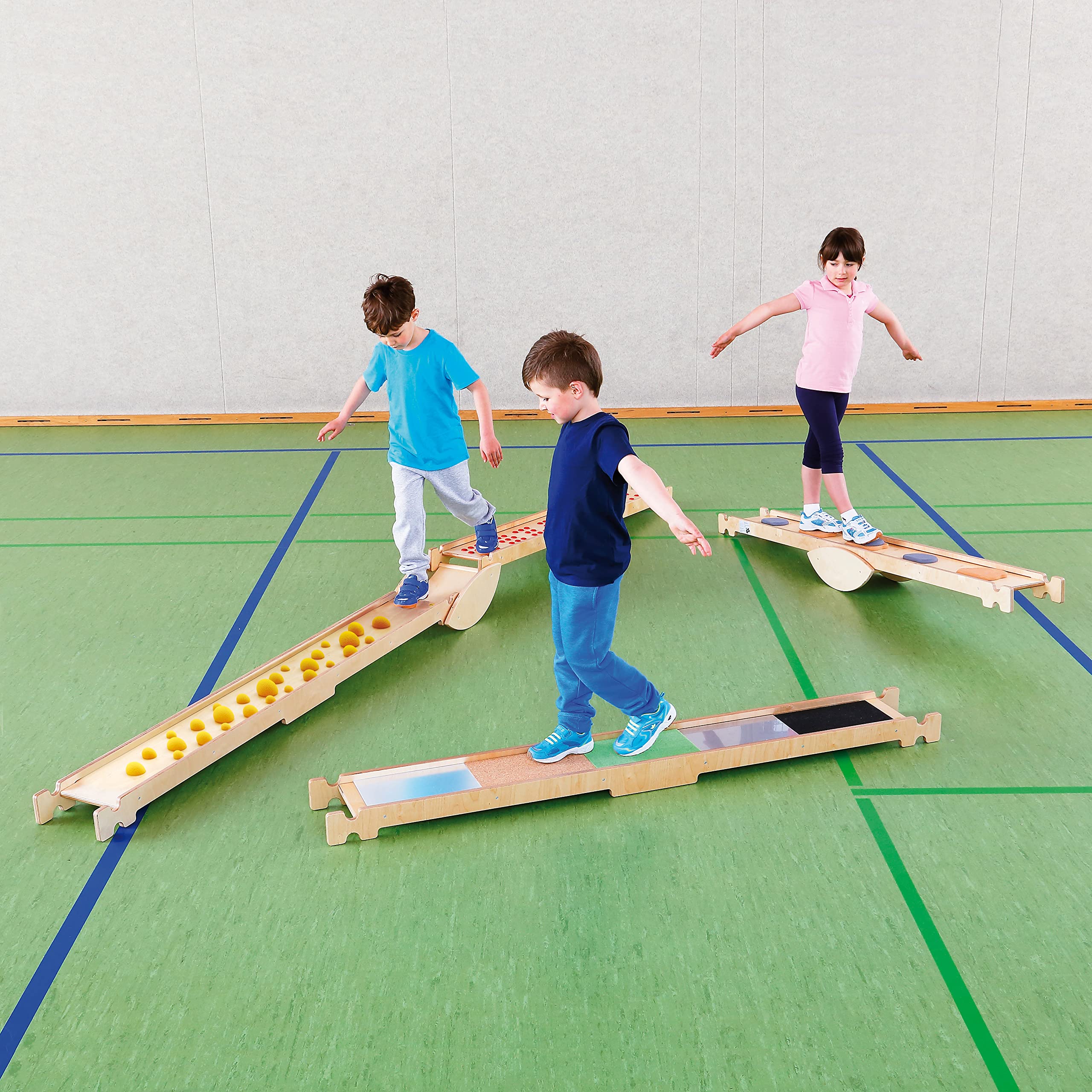 erzi-46388-balancierparcours-rocky-aus-holz-6-teiliges-set-f-r-freizeit-sport-un image 2