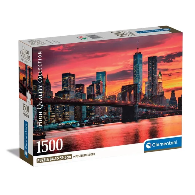 clementoni-collection-puzzle-east-river-at-dusk-1500-teile image 1
