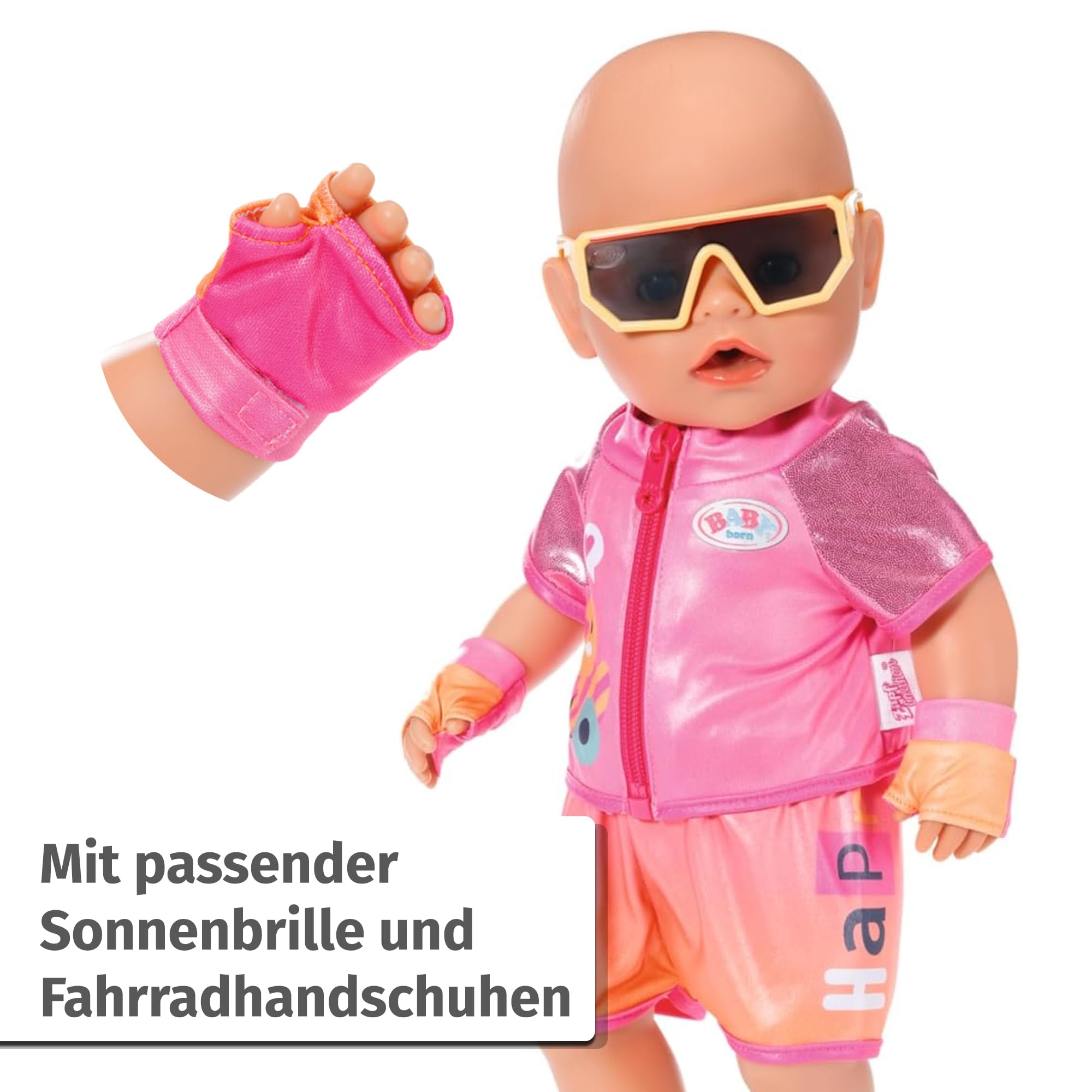 baby-born-fahrrad-kleidung-mit-brille-und-handschuhen-f-r-43-cm-puppen image 3