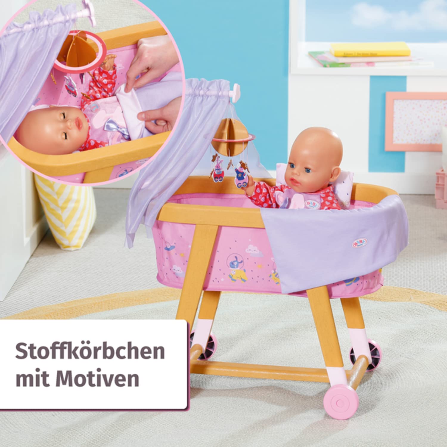 baby-born-gute-nacht-stubenwagen-mit-rollen-f-r-36-cm-und-43-cm-puppen image 3
