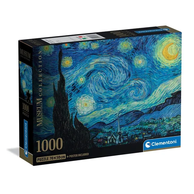 clementoni-puzzle-the-starry-night-1000-teile-kunst-70-x-50-cm image 1